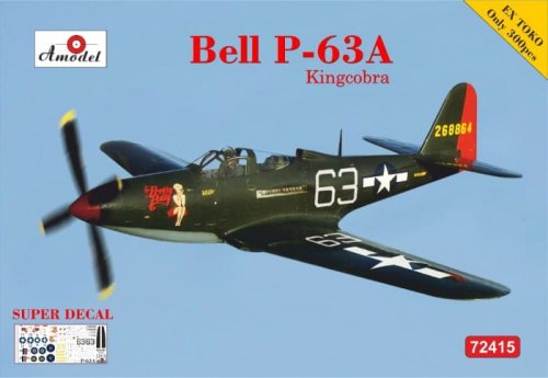 Przejdź do produktu Amodel 72415 - 1:72 Bell P-63A Kingcobra