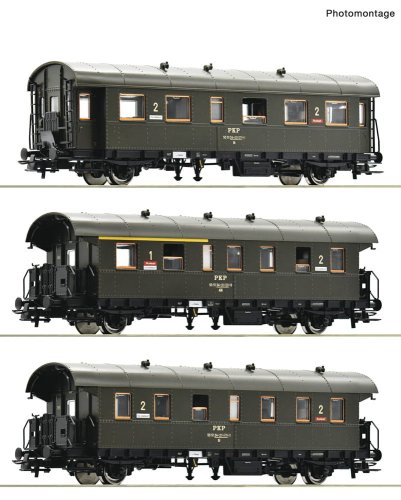 Przejdź do produktu Roco 74019 H0 - Zestaw wagonów osobowych ex. Donnerbüchsen PKP