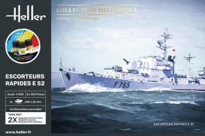 Heller 57094 - 1:400 Escorteurs Rapides E 52 modele z farbami