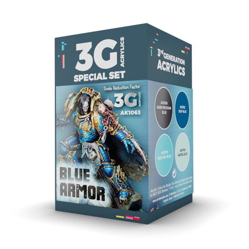 Przejdź do produktu AK Interactive 1063 - Zestaw farb Blue Armor Wargame Color