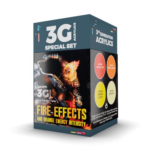 Przejdź do produktu AK Interactive 1071 - Zestaw farb Fire Effects Wargame Color