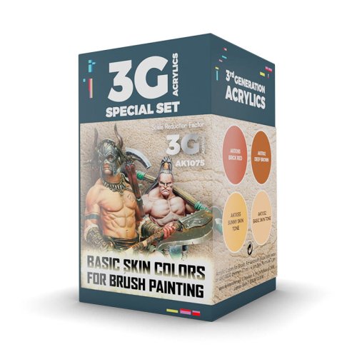 Przejdź do produktu AK Interactive 1075 - Zestaw farb Basic Skin Wargame Color