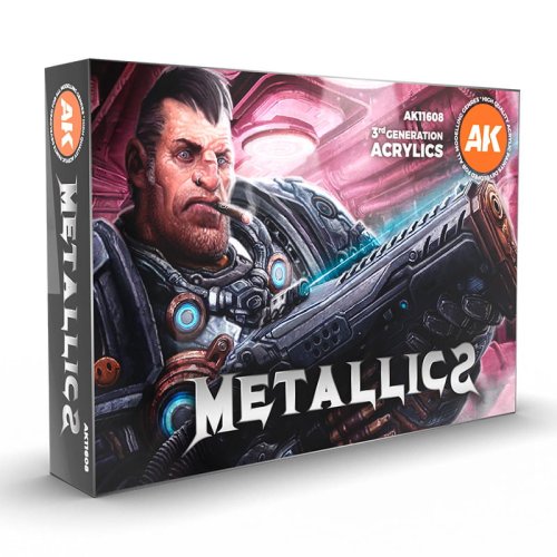 Przejdź do produktu AK Interactive 11608 - Zestaw farb Metallics