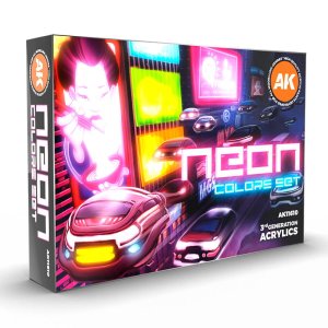AK Interactive 11610 - Zestaw farb Neon Colors