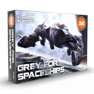 AK Interactive 11614 - Zestaw farb Grey for Spaceships