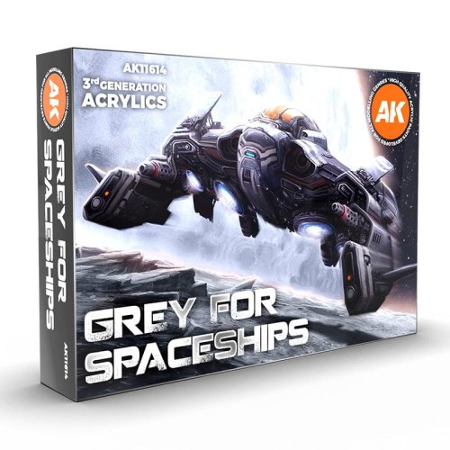 Przejdź do produktu AK Interactive 11614 - Zestaw farb Grey for Spaceships