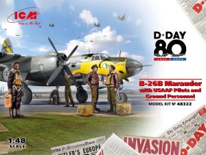 ICM 48322 - 1:48 B-26B Marauder with USAAF Pilots and Ground Personnel