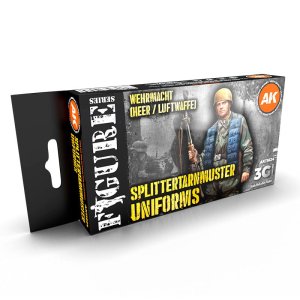 AK Interactive 11624 - Zestaw farb Splittertarnmuster Uniforms Wehrmacht Heer / Luftwaffe
