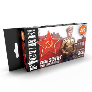 AK Interactive 11635 - Zestaw farb WWII Soviet Uniform Colors