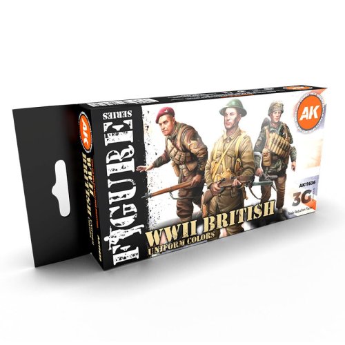 Przejdź do produktu AK Interactive 11636 - Zestaw farb WWII British Uniform Colors