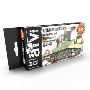 AK Interactive 11646 - Zestaw farb British Desert Colors North Africa and Mediterranean 1940-43