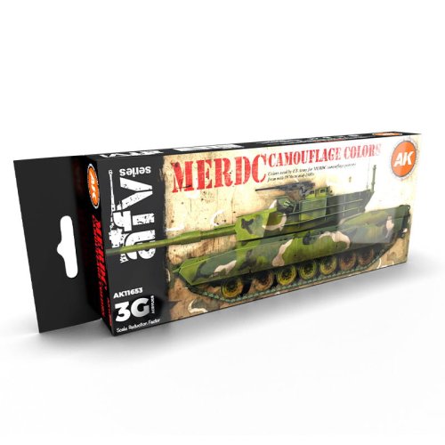 Przejdź do produktu AK Interactive 11653 - Zestaw farb MERDC Camouflage Colors