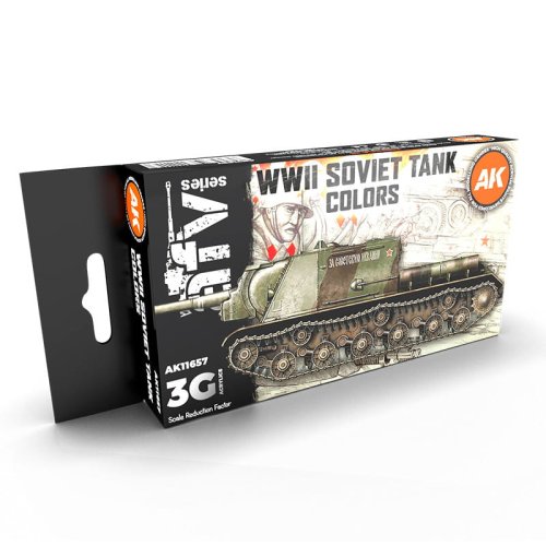 Przejdź do produktu AK Interactive 11657 - Zestaw farb WWII Soviet Tank Colors