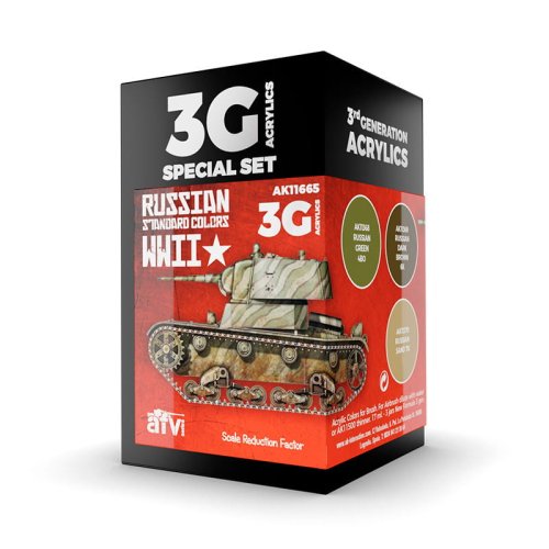 Przejdź do produktu AK Interactive 11665 - Zestaw farb WWII Russian Standard Colors