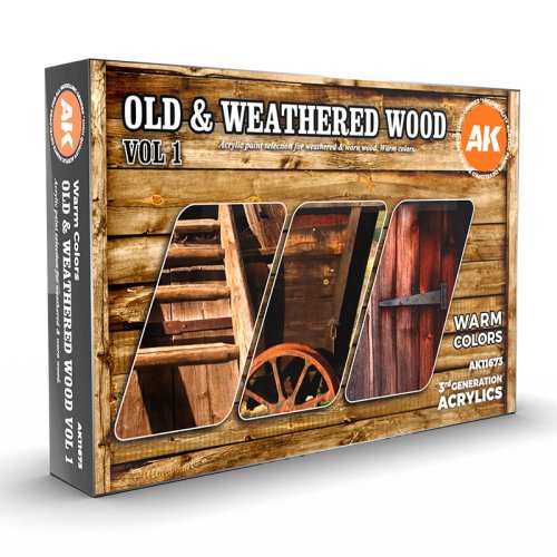 Przejdź do produktu AK Interactive 11673 - Zestaw farb Old & Weathered Wood Vol 1