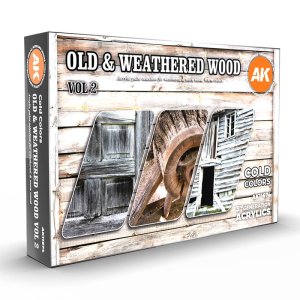 AK Interactive 11674 - Zestaw farb Old & Weathered Wood Vol 2