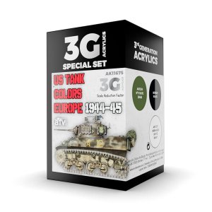 AK Interactive 11675 - Zestaw farb US Tank Colors Europe 1944-45