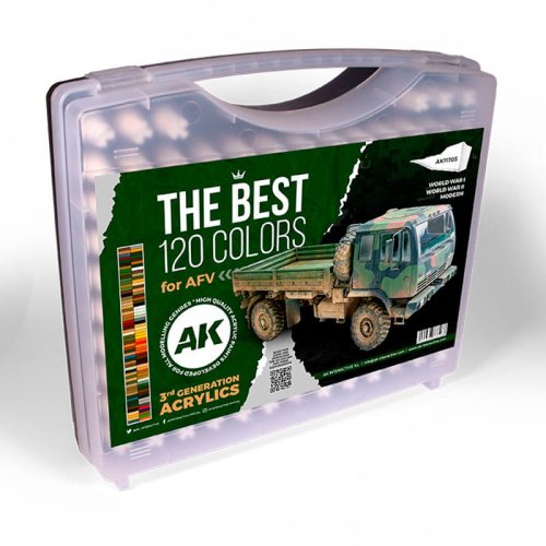 Przejdź do produktu AK Interactive 11705 - Zestaw farb The Best 120 Colors For AFV