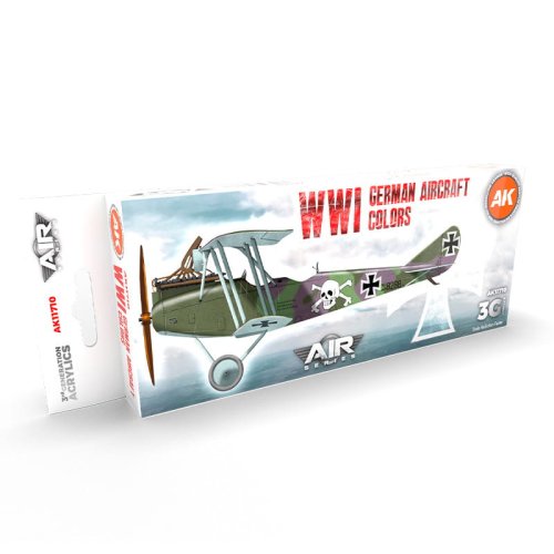 Przejdź do produktu AK Interactive 11710 - Zestaw farb WWI German Aircraft Colors