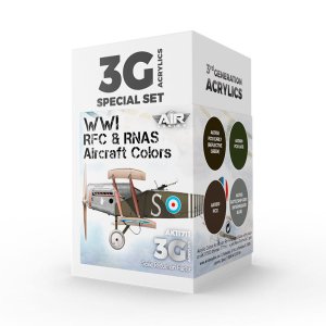 AK Interactive 11711 - Zestaw farb WWI RFC & RNAS British Aircraft Colors