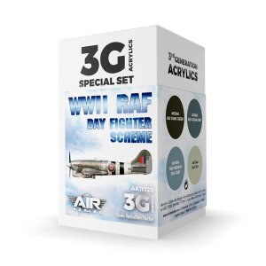 AK Interactive 11725 - Zestaw farb WWII RAF Day Fighter Scheme