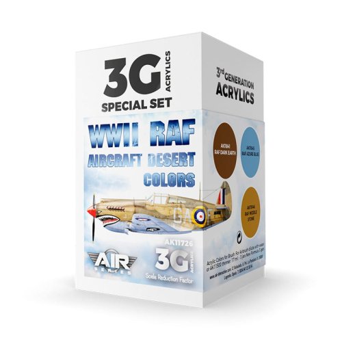 Przejdź do produktu AK Interactive 11726 - Zestaw farb WWII RAF Aircraft Desert Colors