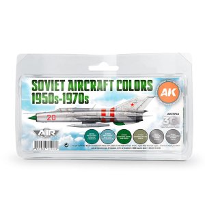 AK Interactive 11743 - Zestaw farb Soviet Aircraft Colors 1950s-1970s