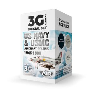 AK Interactive 11745 - Zestaw farb US Navy & USMC Aircraft Colors 1945-1980