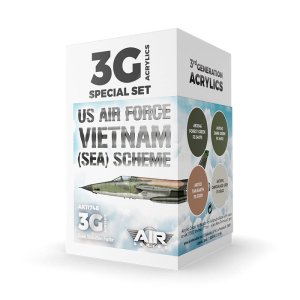 AK Interactive 11748 - Zestaw farb US Air Force South East Asia (SEA) Scheme