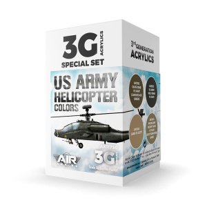 AK Interactive 11750 - Zestaw farb US Army Helicopter Colors