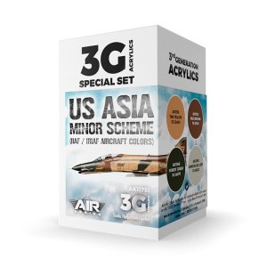 AK Interactive 11751 - Zestaw farb US Asia Minor Scheme IIAF / IRIAF Aircraft Colors