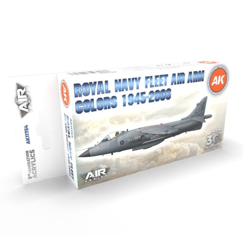 Przejdź do produktu AK Interactive 11754 - Zestaw farb RN Fleet Air Arm Aircraft Colors 1945-2010