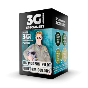 AK Interactive 11761 - Zestaw farb US Modern Pilot Uniform Colors