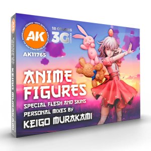 AK Interactive 11765 - Zestaw farb Anime Figures Special Flesh and Skins Personal Mixes by Keigo Murakami