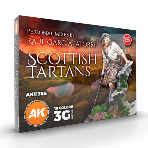 AK Interactive 11766 - Zestaw farb Scottish Tartans Personal Mixes by Raul Garcia Latorre