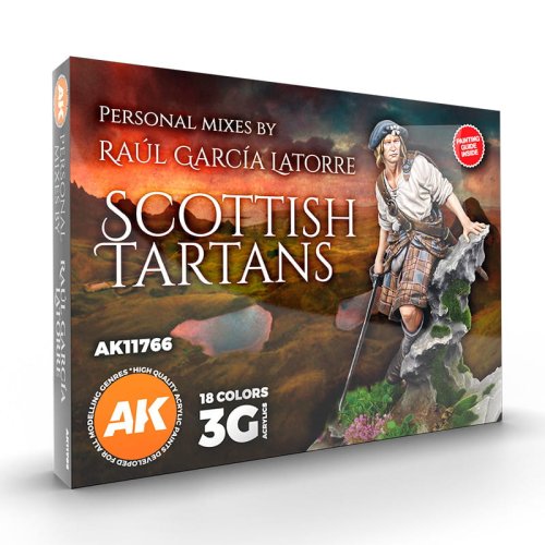 Przejdź do produktu AK Interactive 11766 - Zestaw farb Scottish Tartans Personal Mixes by Raul Garcia Latorre