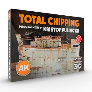 AK Interactive 11767 - Zestaw farb Total Chipping Personal Mixes by Kristof Pulinckx