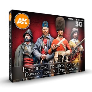 AK Interactive 11762 - Zestaw farb Historical Figures XVI-XVIII by Pepe Gallardo