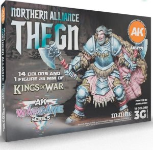 AK Interactive 11771 - Zestaw farb z figurką Northern Alliance Thegn Wargame Starter Set