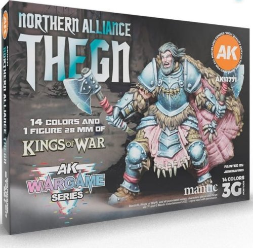 Przejdź do produktu AK Interactive 11771 - Zestaw farb z figurką Northern Alliance Thegn Wargame Starter Set
