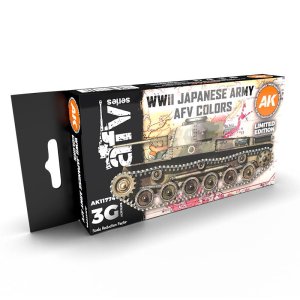 AK Interactive 11774 -Zestaw farb WWII Japanese Army AFV Colors