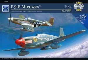 Arma Hobby 70069 - 1:72 P-51B Mustang - Deluxe Set