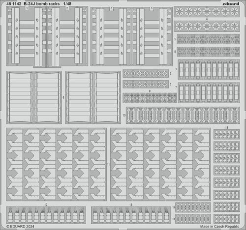 Przejdź do produktu Eduard 481142 - 1:48 B-24J bomb racks