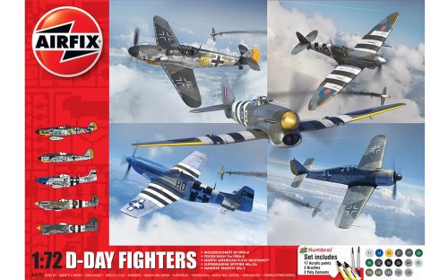Przejdź do produktu Airfix 50192 - 1:72 D-Day Fighters modele z farbami