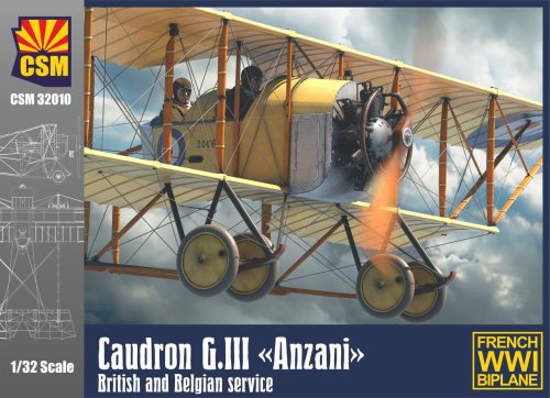 Przejdź do produktu Copper State Models CSM 32010 - 1:32 Caudron G.III Anzani British and Belgian Service