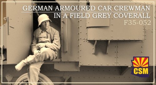 Przejdź do produktu Copper State Models CSM F35052 - 1:35 German Armoured Car Crewman in Field Grey Coverall