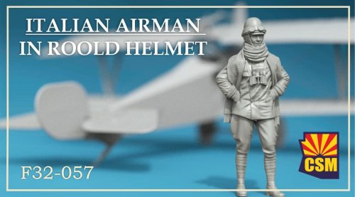 Przejdź do produktu Copper State Models CSM F32057 - 1:32 Italian Airman in Roold Crash Helmet
