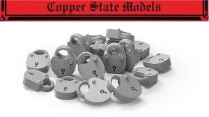 Copper State Models CSM A35057 - 1:35 Set of Padlocks x 24