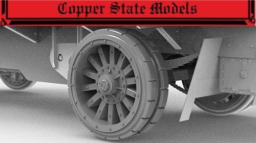 Przejdź do produktu Copper State Models CSM A35042 - 1:35 Garford-Putilov Rear Wheels, 1941 Pattern