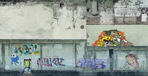 Przejdź do produktu NOCH 56669 - 3D Cardboard Sheet - Industrial Walls - Mury z grafitti